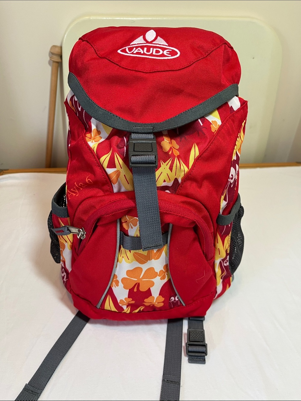 Vaude Red Floral Owl Kids Daypack